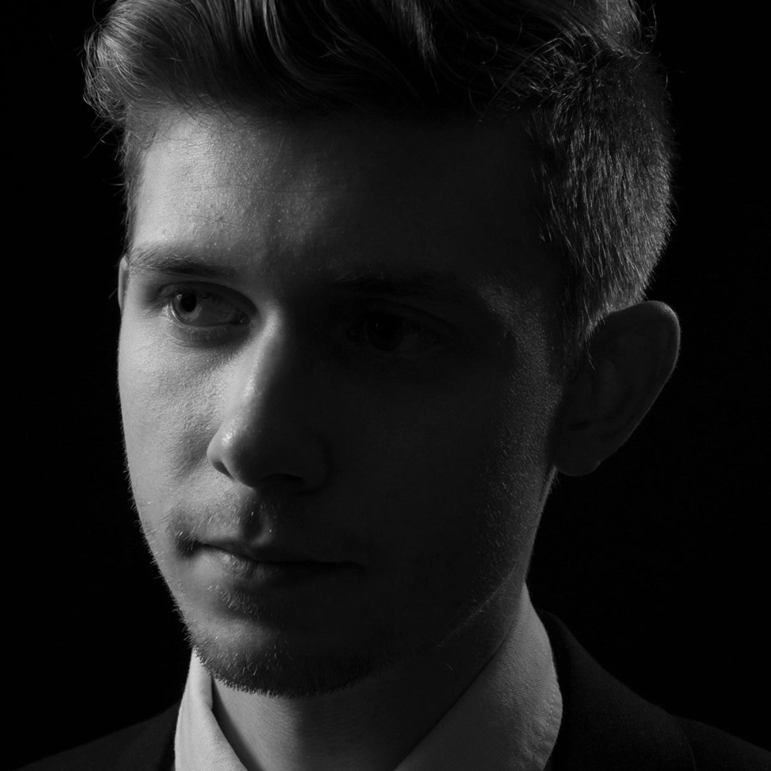 Black and white image of Nicholas Walsh