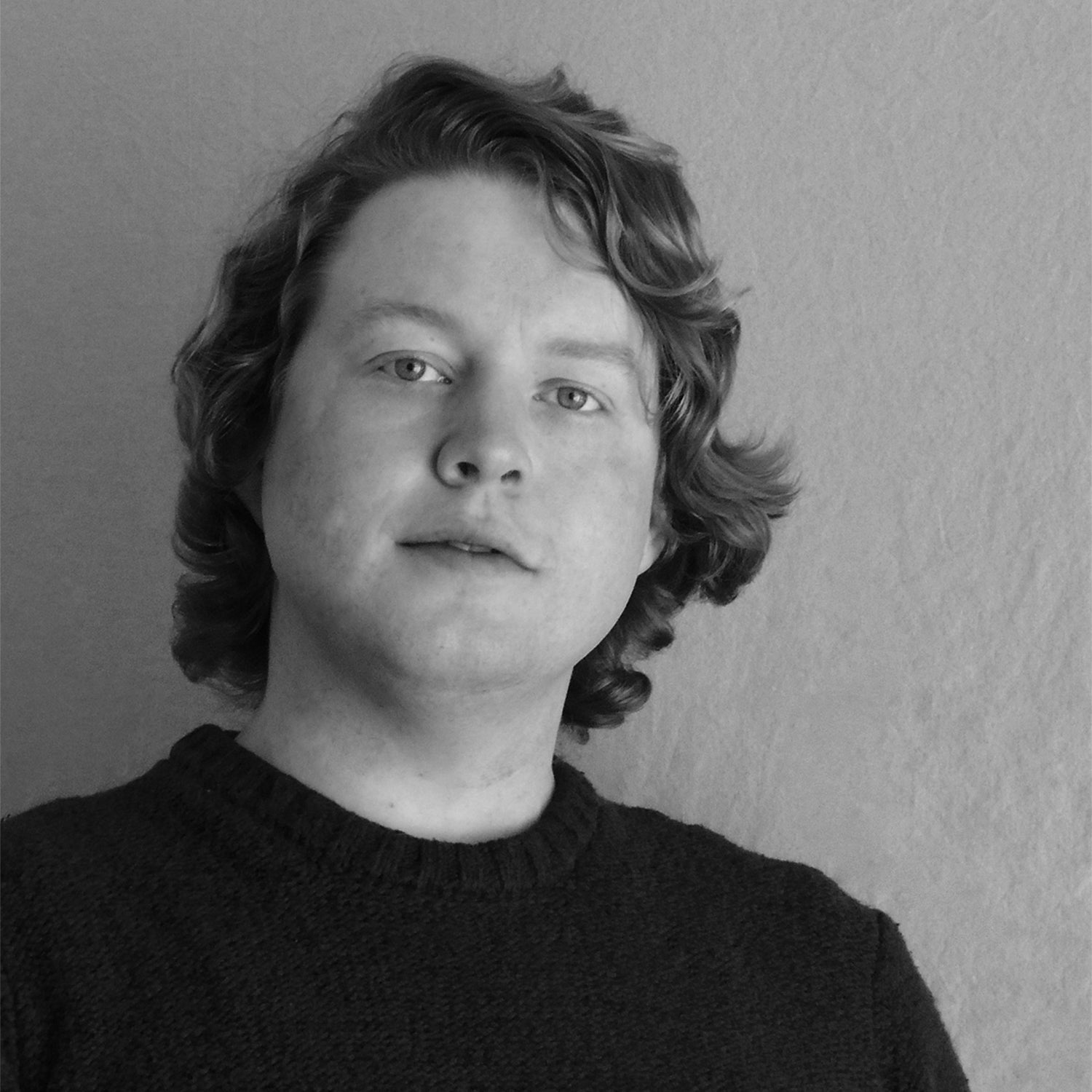 Black and white portrait of Nick Crate