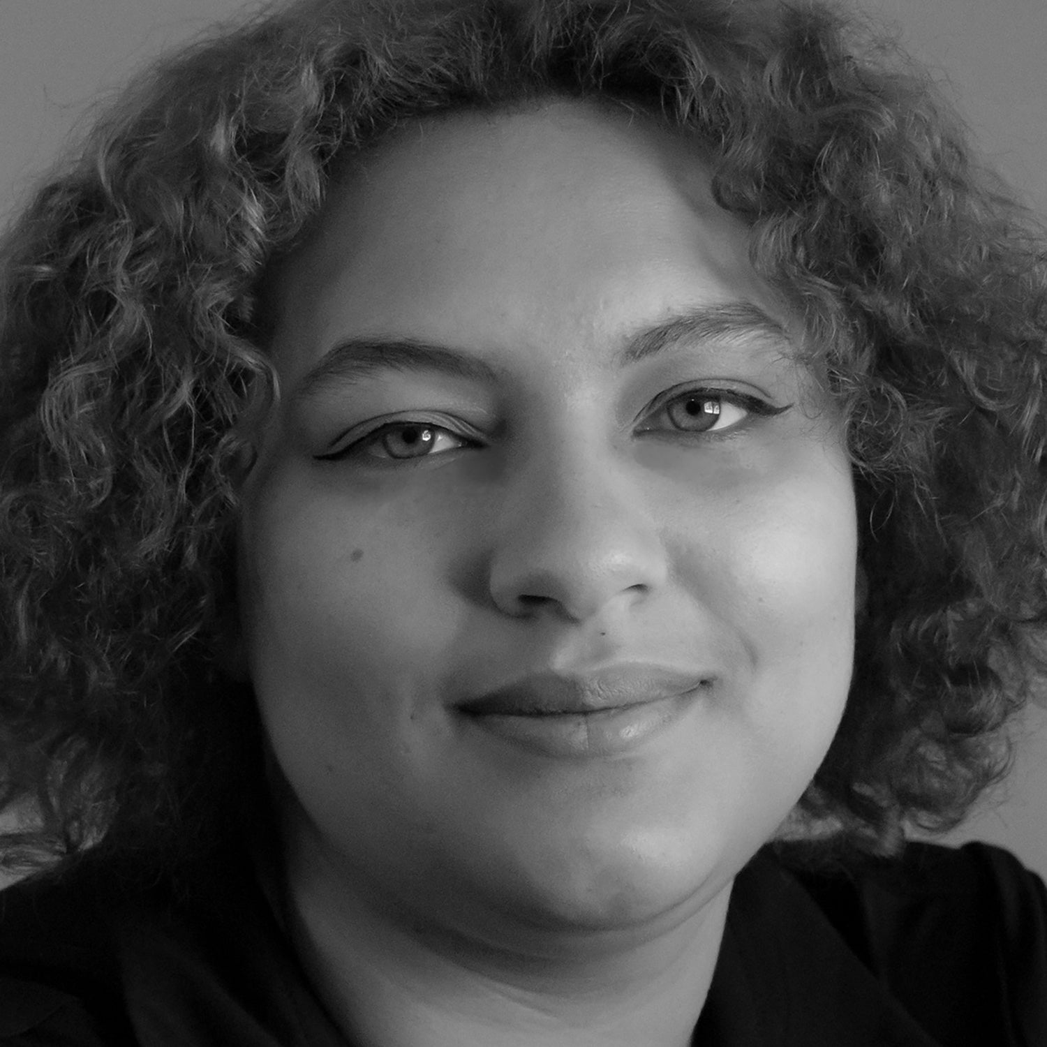 Black and white image of Veloria Pinch
