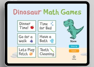 The activity selection page featured on the app