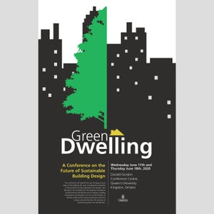 The poster design for the Green Dwelling conference