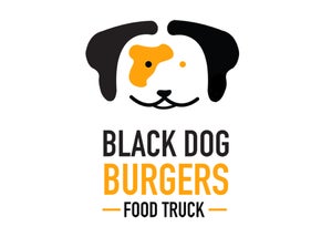 The new logo design for Black Dog Burgers
