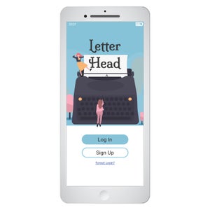 The Letterhead login page