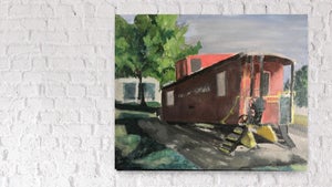 "Red Train" by Erika Fairbanks