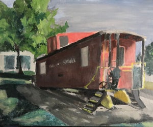 "Red Train" created by Erika Fairbanks