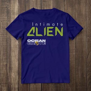 An Intimate Alien shirt featuring the album name and Ocean Grove logo 
