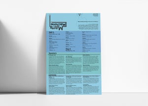 The pamphlet designed for the Man & Machine conference