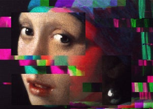 A close up of the illustration featured on the Exhibition poster