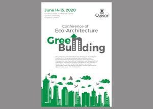 A poster designed for the Green Building conference