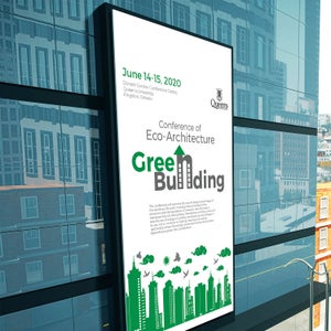 An advertisement made for the Green Building conference