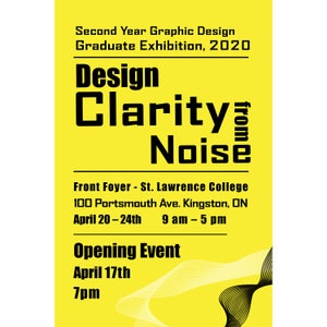 The information featured on the Exhibition poster