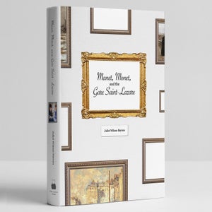 The cover for Manet, Monet and the Gare Saint-Lazare