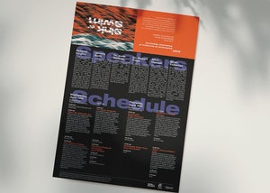 The pamphlet designed for the Sink or Swim conference