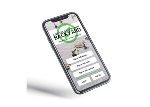 The launching sign in page featured on the app