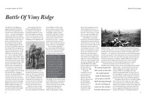 A spread featured in Canadian Soldiers in WW2