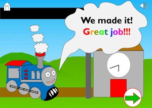 The activity completion screen featured on the app