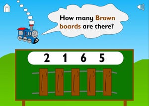 The counting activity featured on the app