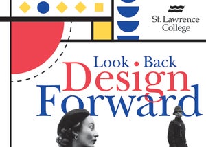 A close up of the word cluster and design featured on the Exhibition poster