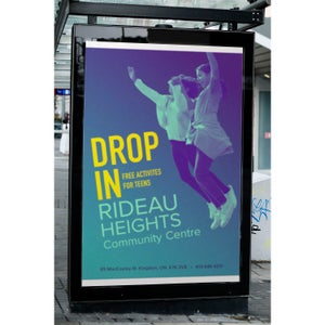 A poster advertisement for the Rideau Heights Community Centre