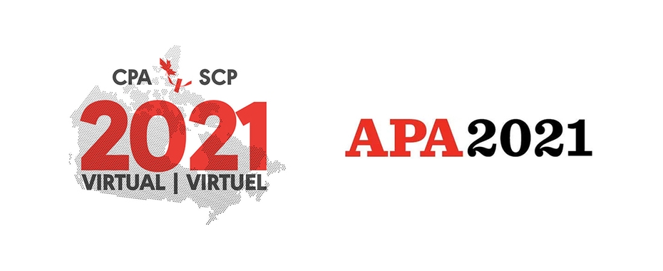Logos for the CPA 2021 Virtual conference and the APA 2021 conference