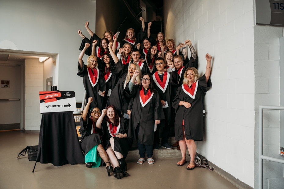 graduates at convocation