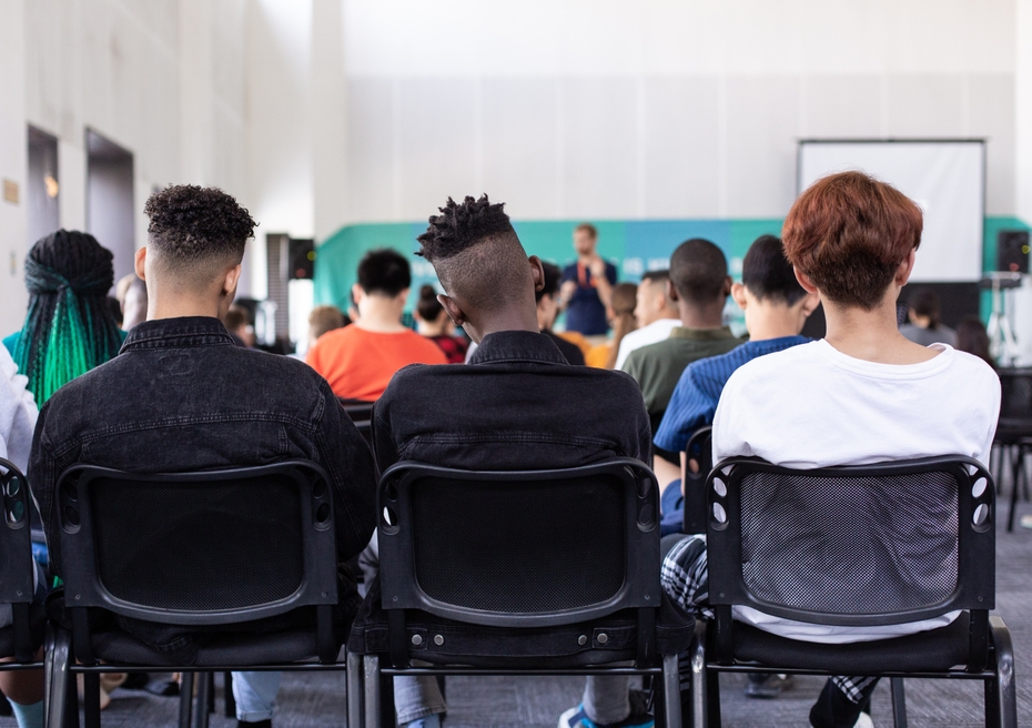 students in a classroom